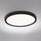 Modern Forms Argo 1Lt 15" LED Round Flush 3-CCT/2700K, Black