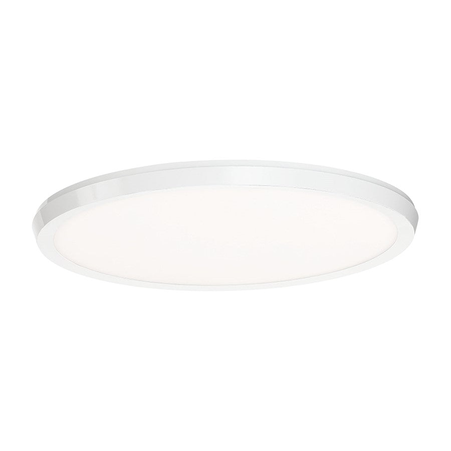 Modern Forms Argo 1Lt 15" LED Round Flush 3-CCT/2700K, White - FM-4215-27-WT