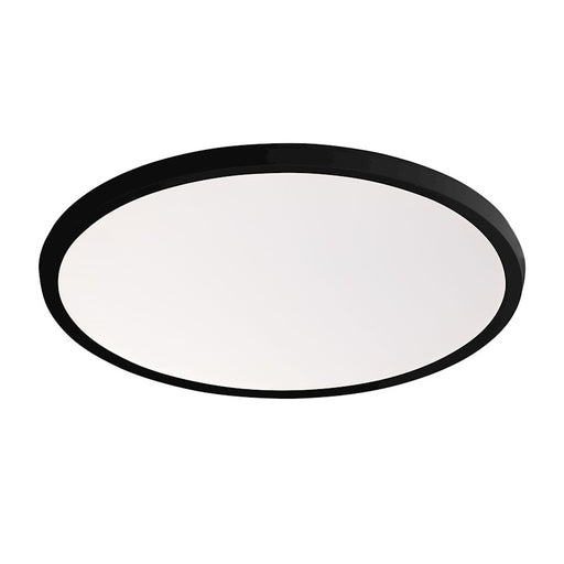 Modern Forms Argo 1Lt 19" LED Round Flush 3-CCT/2700K, Black - FM-4219-27-BK