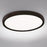 Modern Forms Argo 1Lt 19" LED Round Flush 3-CCT/2700K, Black