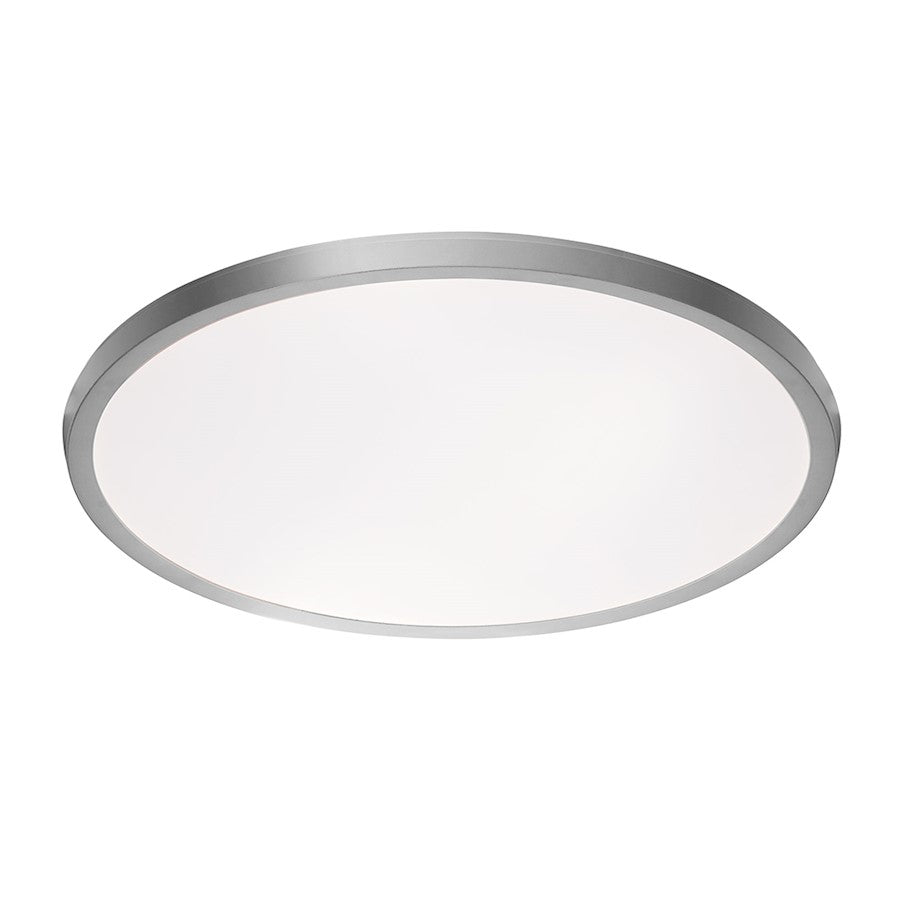 Modern Forms Argo 1Lt 19" LED Round Flush 3-CCT/2700K, Nickel - FM-4219-27-BN