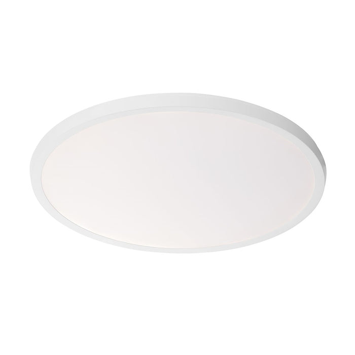 Modern Forms Argo 1Lt 19" LED Round Flush 3-CCT/2700K, White - FM-4219-27-WT