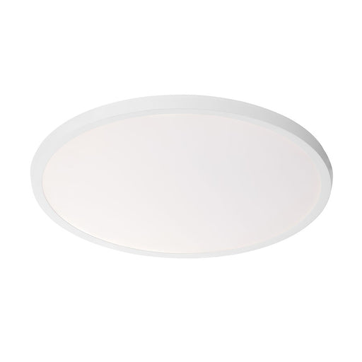 Modern Forms Argo 1Lt 19" LED Round Flush 3-CCT/3000K, White - FM-4219-30-WT