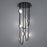Modern Forms Tableau 10Lt 51" LED Semi-Flush/3500K, Black/Cloudy