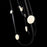 Modern Forms Tableau 10Lt 51" LED Semi-Flush/3500K, Black/Cloudy