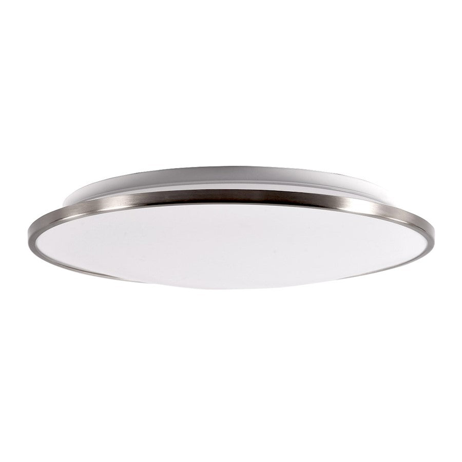 Modern Forms Puck 1Lt 16" LED Round Flush Mount/3500K, Nickel - FM-4516-35-BN