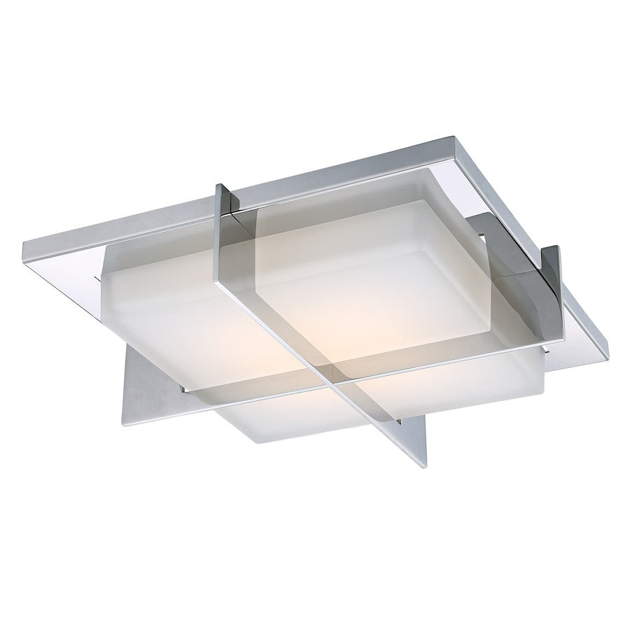 Modern Forms Razor 1Lt 16" LED Flush Mount/3000K, Steel - FM-4716-SS