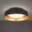 Modern Forms Gilt 1Lt 18" LED Flush Mount/3000K, Black/Gold Leaf