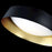 Modern Forms Gilt 1Lt 18" LED Flush Mount/3000K, Black/Gold Leaf