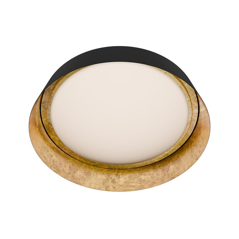 Modern Forms Gilt 1Lt 22" LED Flush Mount, Bronze Gold Leaf/White - FM-51322-GL