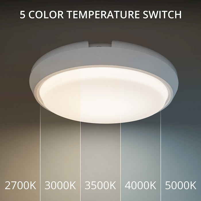 Modern Forms Zenith 15" LED RD Flush 5-CCT/2700K, TN/Backup