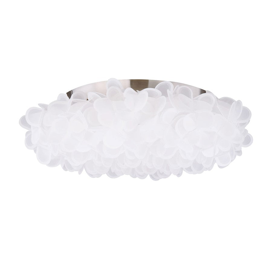 Modern Forms Fluffy 1Lt 22" LED Flush Mount/3000K, Nickel - FM-59922-BN