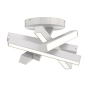 Modern Forms Chaos 1Lt 17" LED Semi-Flush Mount/3000K, Aluminum - FM-64817-AL