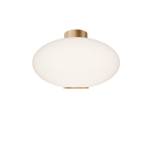 Modern Forms Illusion 1Lt 22" LED Flush Mount/2700K, Brass/Opal - FM-72322-27-AB
