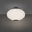 Modern Forms Illusion 1Lt 22" LED Flush Mount/2700K, Black/Opal