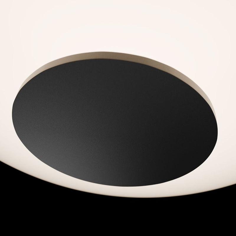 Modern Forms Illusion 1Lt 22" LED Flush Mount/2700K, Black/Opal