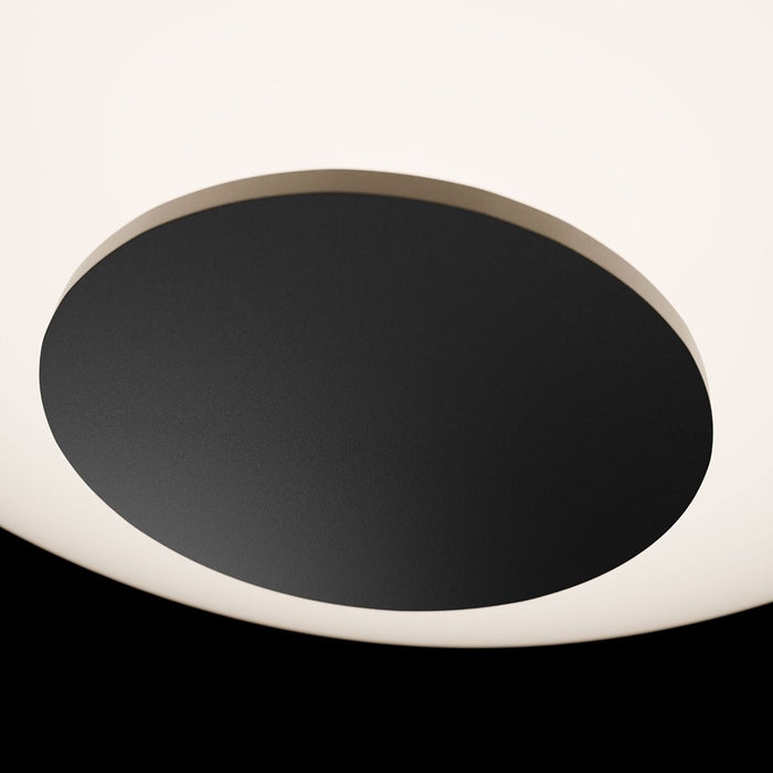 Modern Forms Illusion 1Lt 22" LED Flush Mount/2700K, Black/Opal
