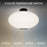 Modern Forms Illusion 1Lt 22" LED Flush Mount/2700K, Black/Opal