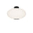 Modern Forms Illusion 1Lt 22" LED Flush Mount/3000K, Black/Opal - FM-72322-30-BK
