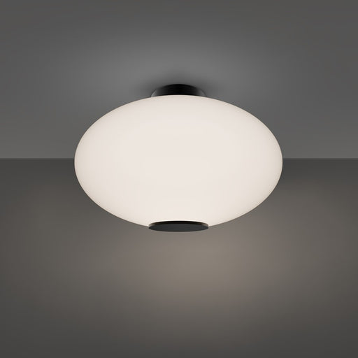 Modern Forms Illusion 1Lt 22" LED Flush Mount/3000K, Black/Opal