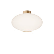 Modern Forms Illusion 1Lt 22" LED Flush Mount, Aged Brass/Opal - FM-72322-35-AB