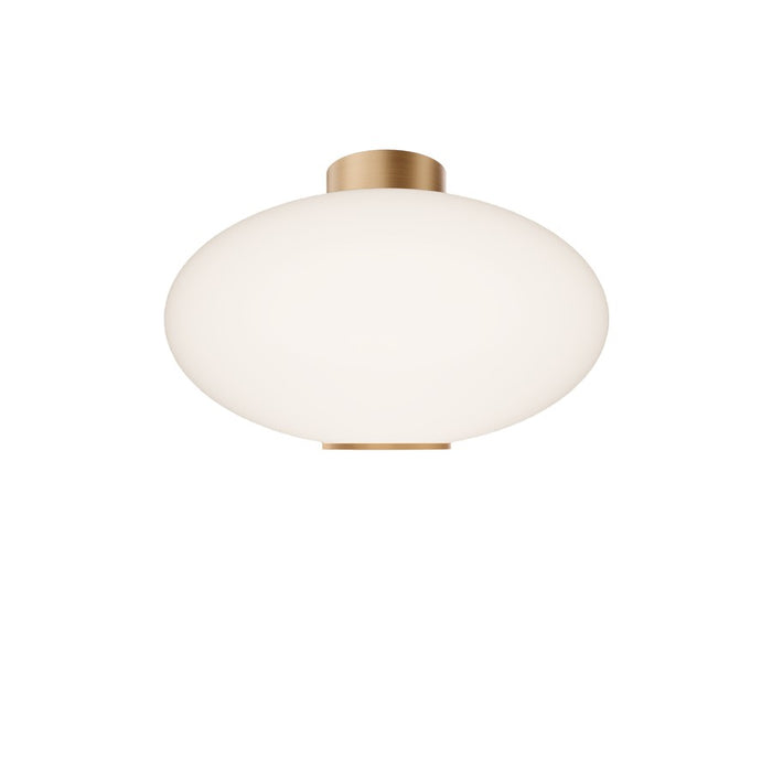 Modern Forms Illusion 1Lt 22" LED Flush Mount, Aged Brass/Opal - FM-72322-35-AB