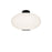 Modern Forms Illusion 1Lt 22" LED Flush Mount, Black/Opal - FM-72322-35-BK