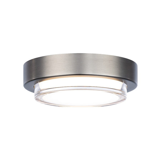 Modern Forms Kind 1Lt 8" LED Round Flush 3-CCT/3000K, Nickel