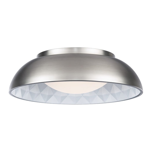 Modern Forms Prisma 1Lt 18" LED Flush/3000K, Nickel/Prismatic - FM-78118-BN