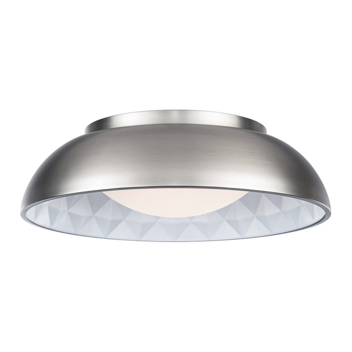 Modern Forms Prisma 1Lt 18" LED Flush/3000K, Nickel/Prismatic - FM-78118-BN