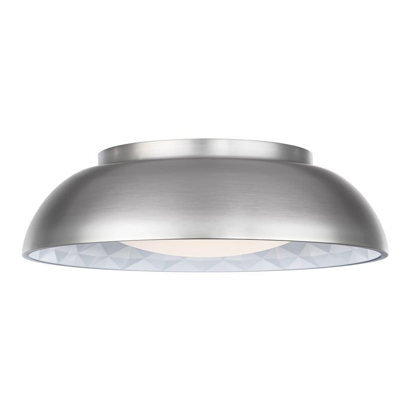 Modern Forms Prisma 1Lt 18" LED Flush/3000K, Nickel/Prismatic