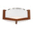 Modern Forms Segment 1Lt 22" LED Flush Mount/3000K, Dark Walnut - FM-83922-DW