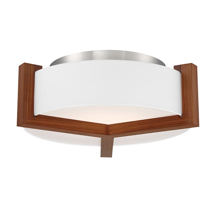 Modern Forms Segment 1Lt 22" LED Flush Mount/3000K, Dark Walnut - FM-83922-DW