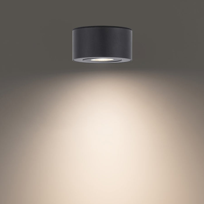 Modern Forms I Spy 2Lt 5" LED Outdoor Flush 3-CCT/3000K, Black