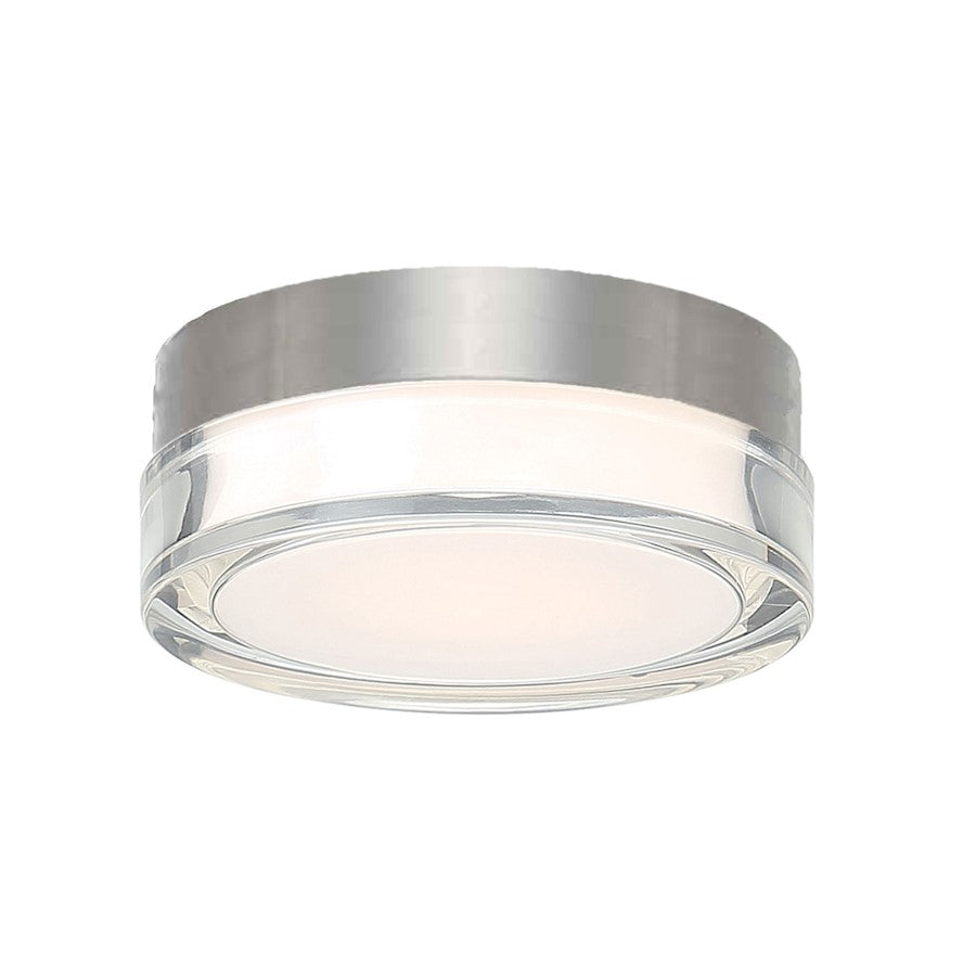 Modern Forms Pi 1 Light6" LED Round Flush Mount/3500K, Steel - FM-W44806-35-SS