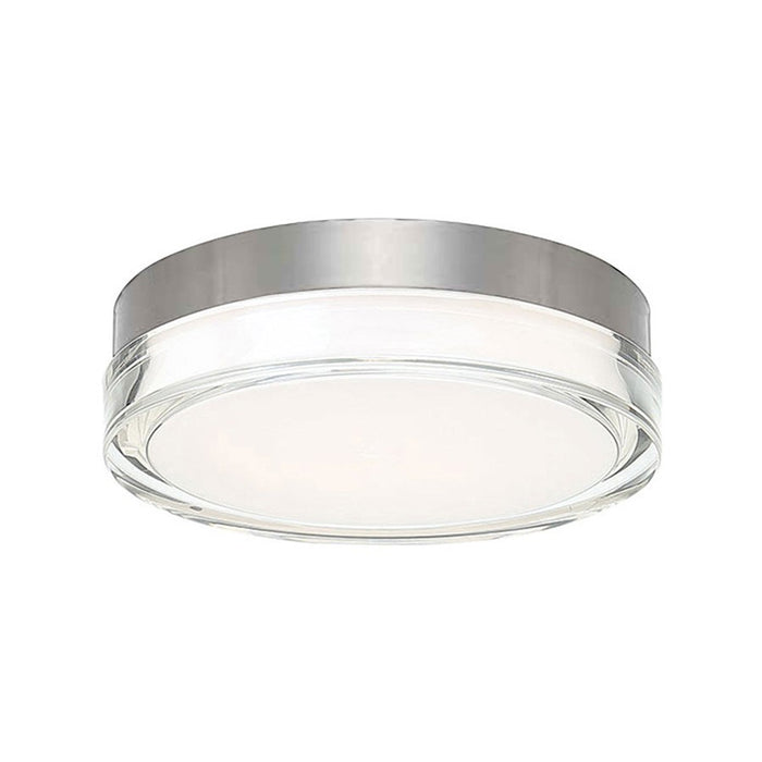 Modern Forms Pi 1 Light9" LED Round Flush Mount/2700K, Steel - FM-W44809-27-SS