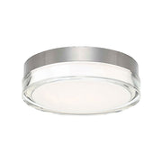 Modern Forms Pi 1 Light9" LED Round Flush Mount/3000K, Steel - FM-W44809-30-SS