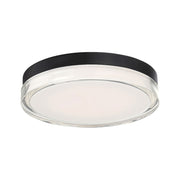 Modern Forms Pi 1 Light12" LED Round Flush Mount/2700K, Black - FM-W44812-27-BK