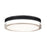 Modern Forms Pi 1 Light15" LED Round Flush Mount/2700K, Black - FM-W44815-27-BK