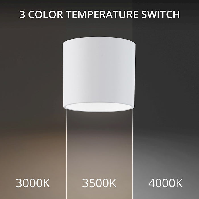 Modern Forms Squat 1Lt 5" LED Outdoor Flush 3-CCT/3000K, White