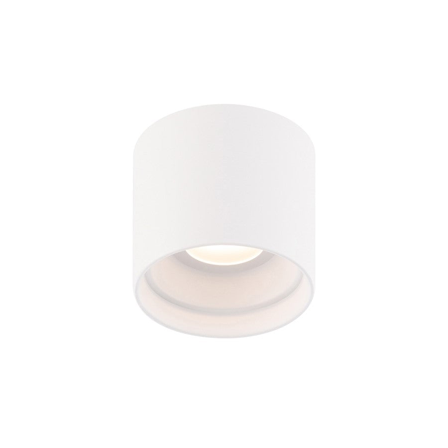 Modern Forms Squat 1Lt 5" LED Outdoor Flush 3-CCT/4000K, White - FM-W46205-40-WT