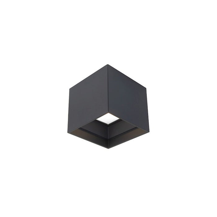 Modern Forms Kube 1Lt 5" LED Outdoor Flush 3-CCT/3500K, Black - FM-W62205-35-BK