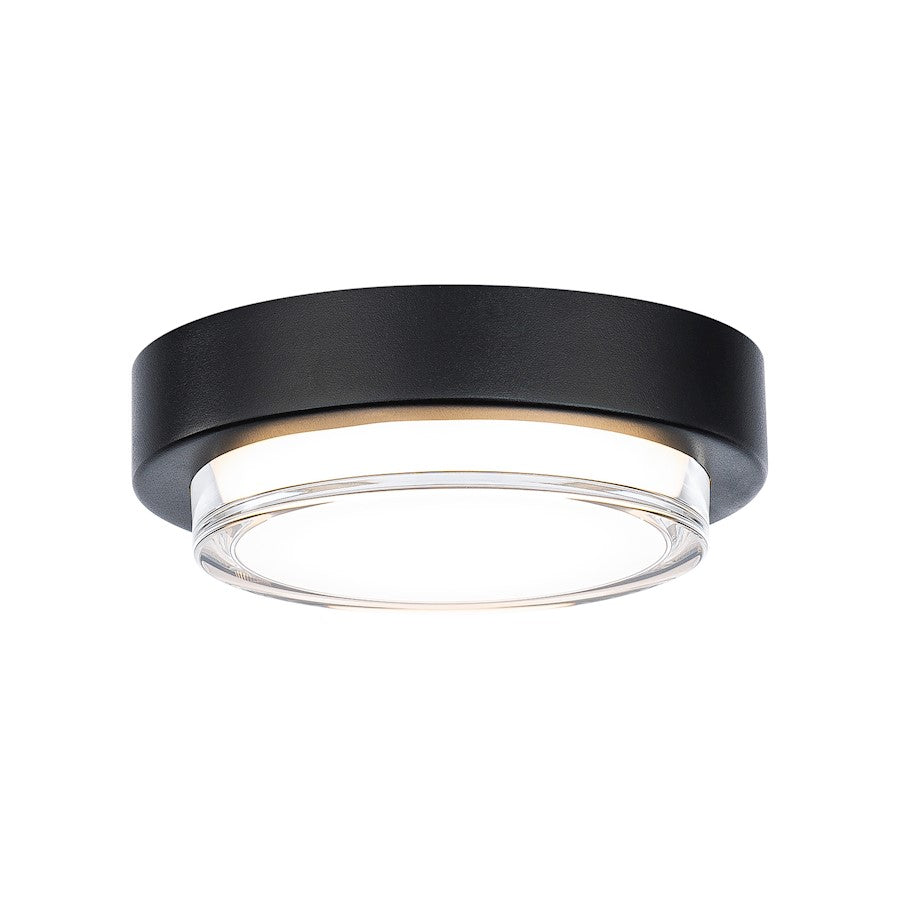 Modern Forms Kind 1Lt 8" LED Round Flush 3-CCT/2700K, Black - FM-W76108-27-BK