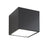 Modern Forms Bloc 1Lt 5.5" LED Outdoor Flush Mount/2700K, Black - FM-W9200-27-BK