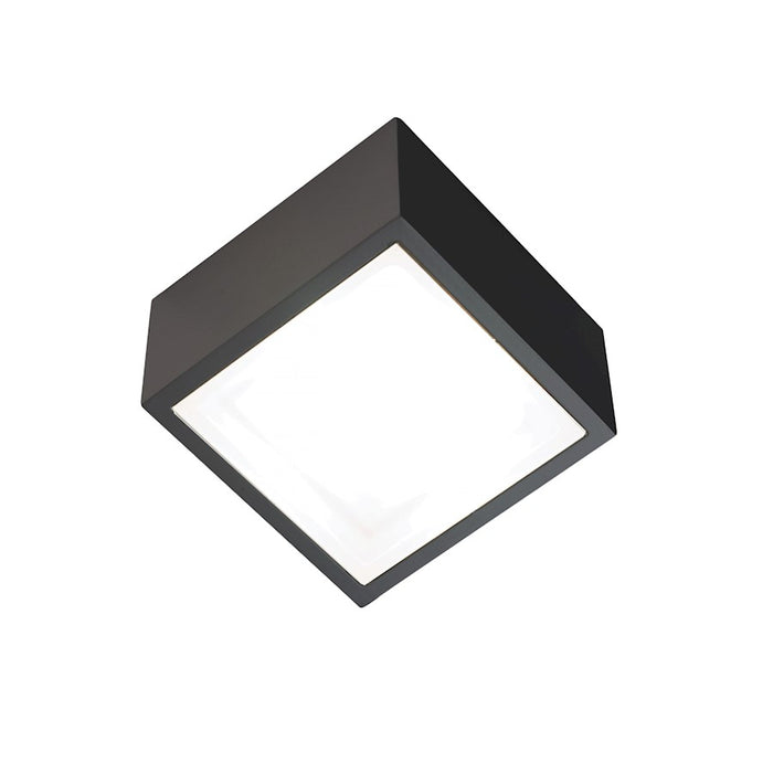 Modern Forms Bloc 1Lt 5.5" LED Outdoor Flush Mount/2700K, Black