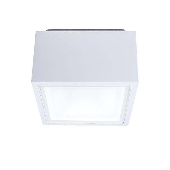 Modern Forms Bloc 1Lt 5.5" LED Outdoor Flush Mount/2700K, White