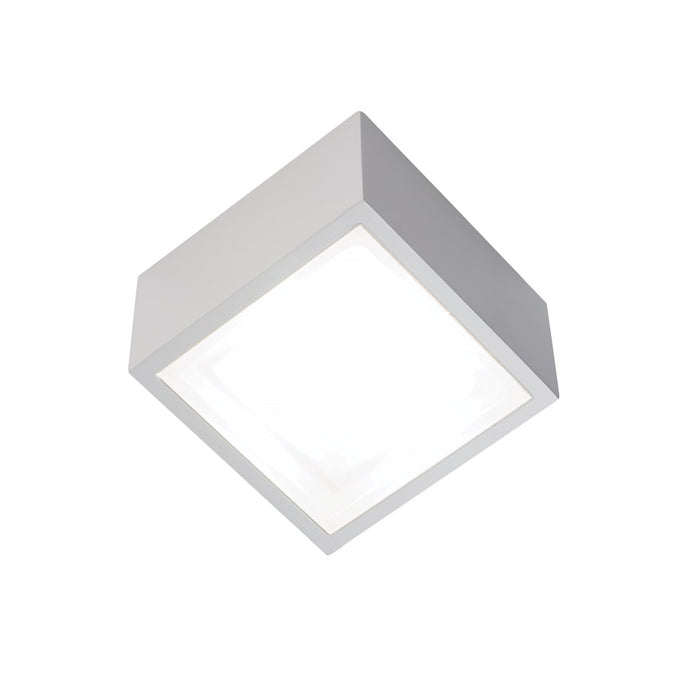 Modern Forms Bloc 1Lt 5.5" LED Outdoor Flush Mount/2700K, White