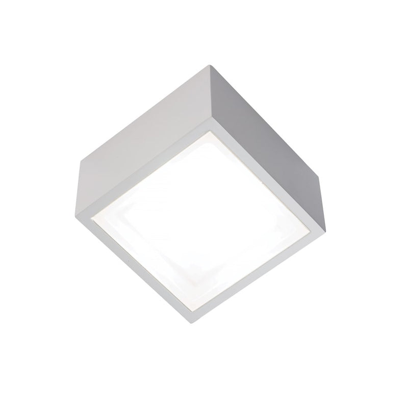 Modern Forms Bloc 1Lt 5.5" LED Outdoor Flush Mount/3000K, White