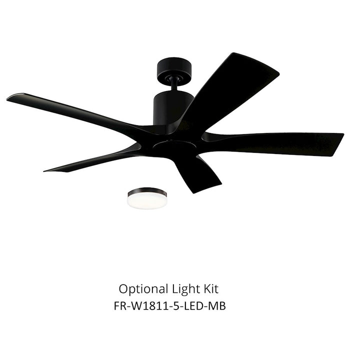 Modern Forms Aviator 5 Blade Ceiling Fan in Matte Black