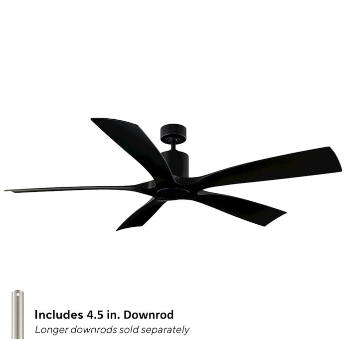 Modern Forms Aviator 5 Blade Ceiling Fan in Matte Black